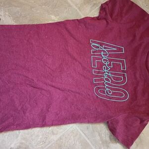 Aeropostale Burgundy Graphic Tee